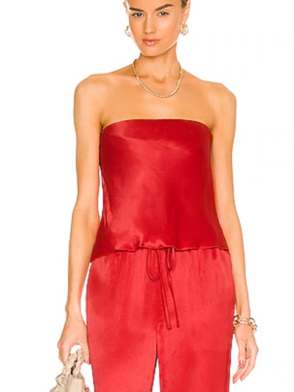 L’academie satin top and pants SET